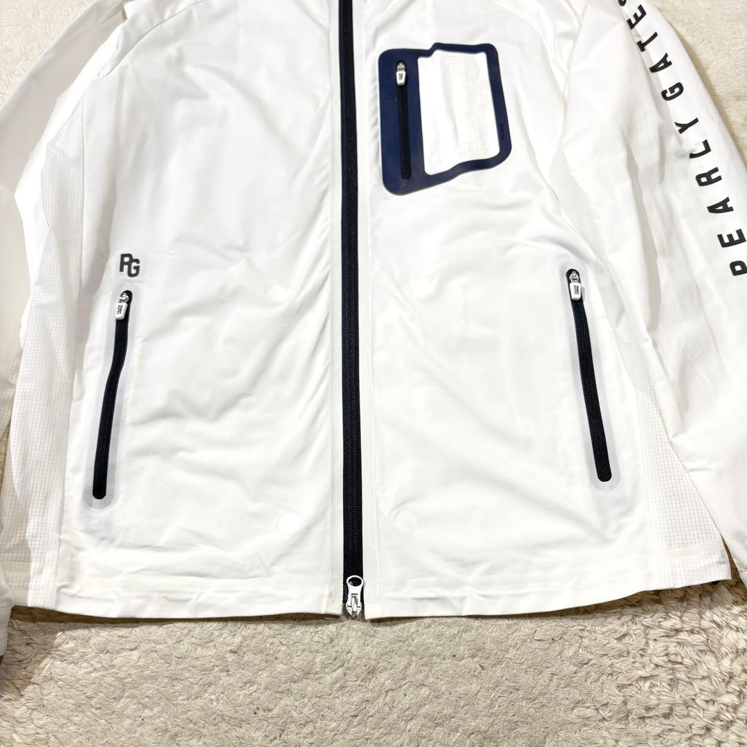 《美品》PEARLY GATES フード付 ジップ ナイロンジャケット ゴルフ