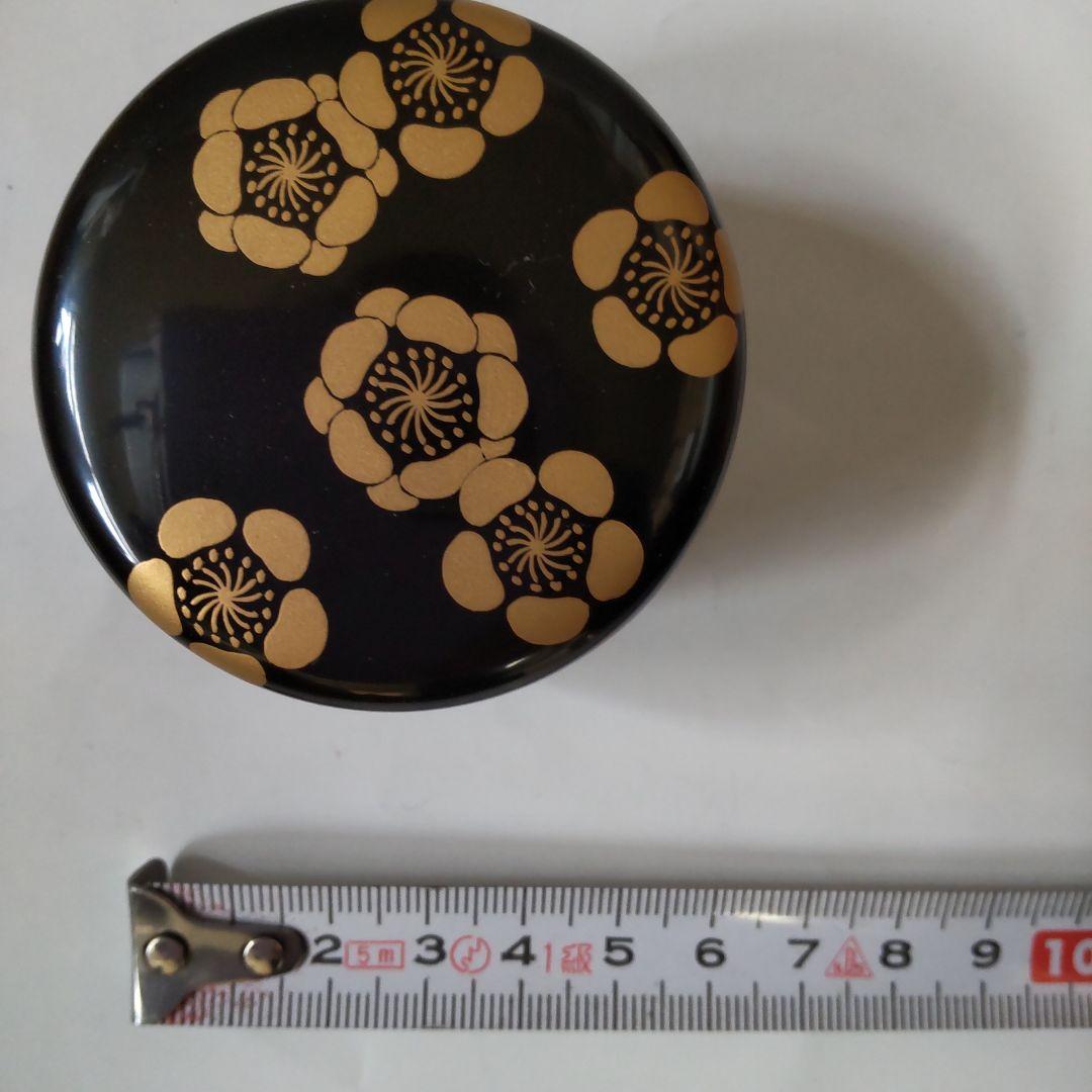 坂下雄峰 作 溢梅蒔絵 白粉解棗 香合 山中塗 共箱 共布 漆器 茶道具 美品