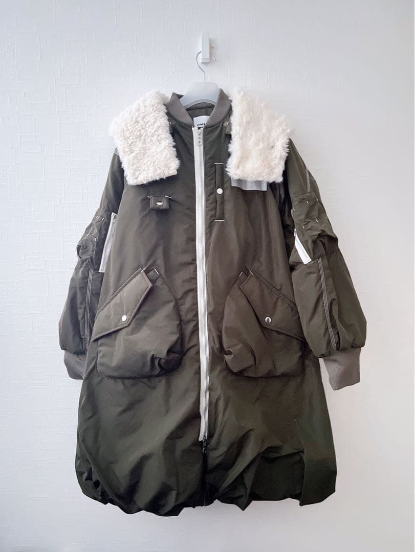 コート アウター LONG MA-1 BALLOON CT OMMO カーキ