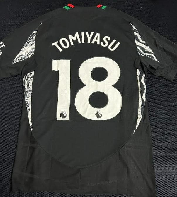 アーセナル　冨安健洋　オーセンティック アウェイ PL（M）2024-25