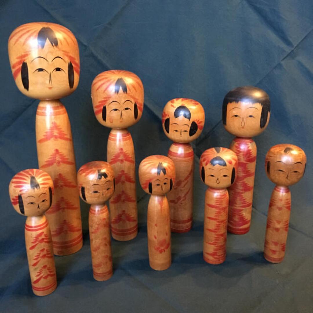 希少年代物 昭和レトロ 伝統こけし 古こけし