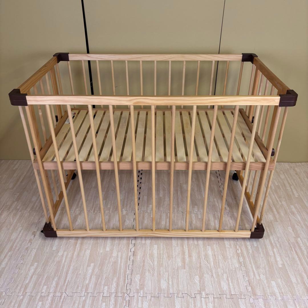 ☆除菌清掃済☆　ファルスカ　ベッドサイドベッド03　ラージ　ナチュラル