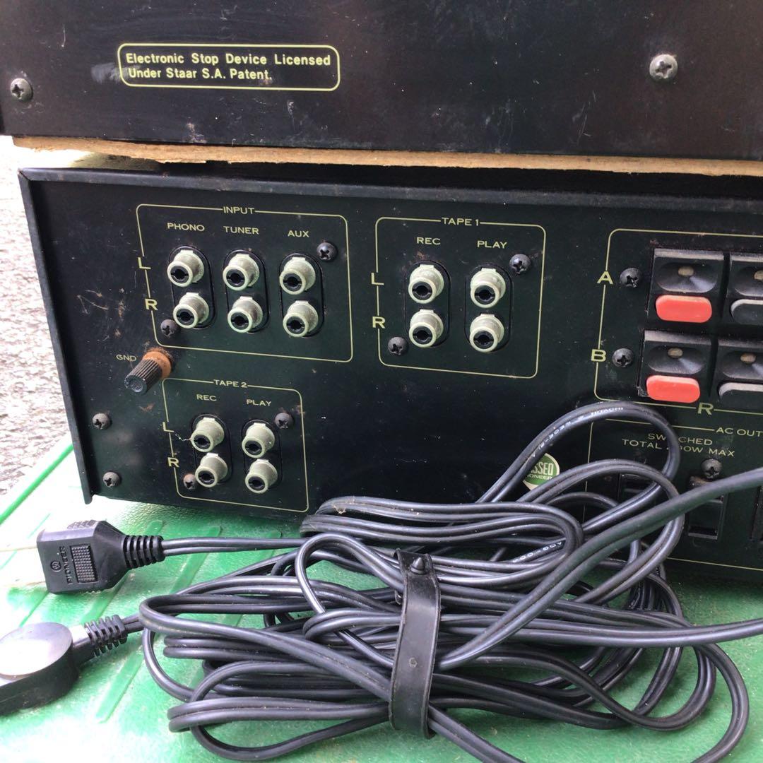 Pioneer オーディオ機器　パタパタ時計　セット チューナー　デッキ　アンプ