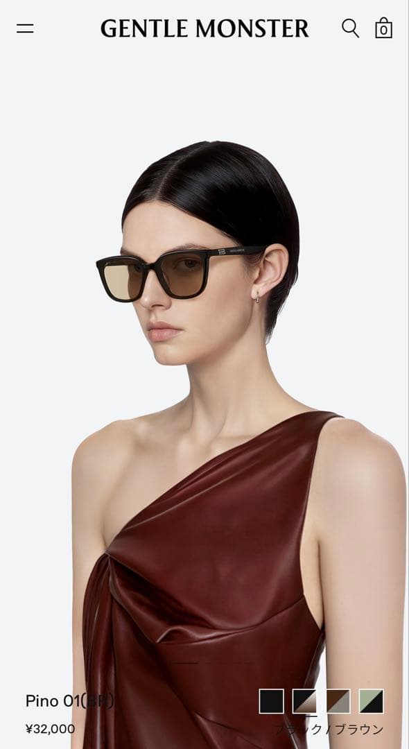 gentle monster pino 01 ブラウン