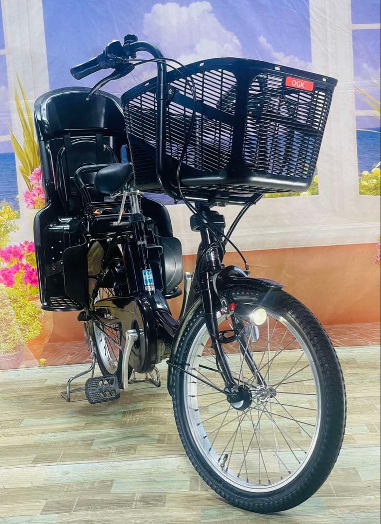 パナソニックギュット⭐️12AH！子供乗せ電動アシスト自転車Y3016