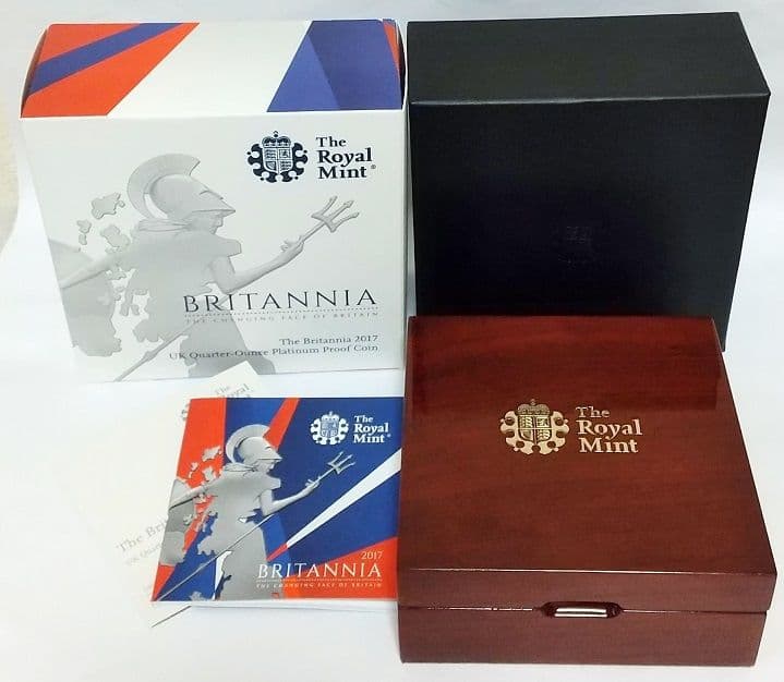 2017年 イギリス ブリタニア 1/4オンス プラチナ貨 NGC PF70UC