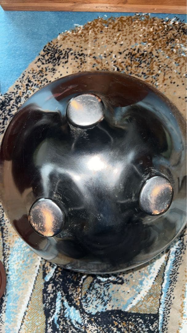 唐銅朝鮮風炉真形釜添　和田美之助 造　共箱　茶器茶道具　風炉釜　切合風炉　切合釜