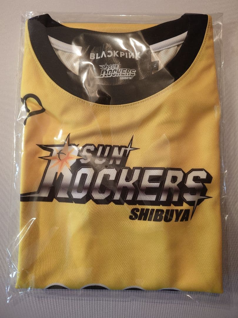 サンロッカーズ渋谷 BLACKPINK バスケシャツ イエロー ユニフォーム
