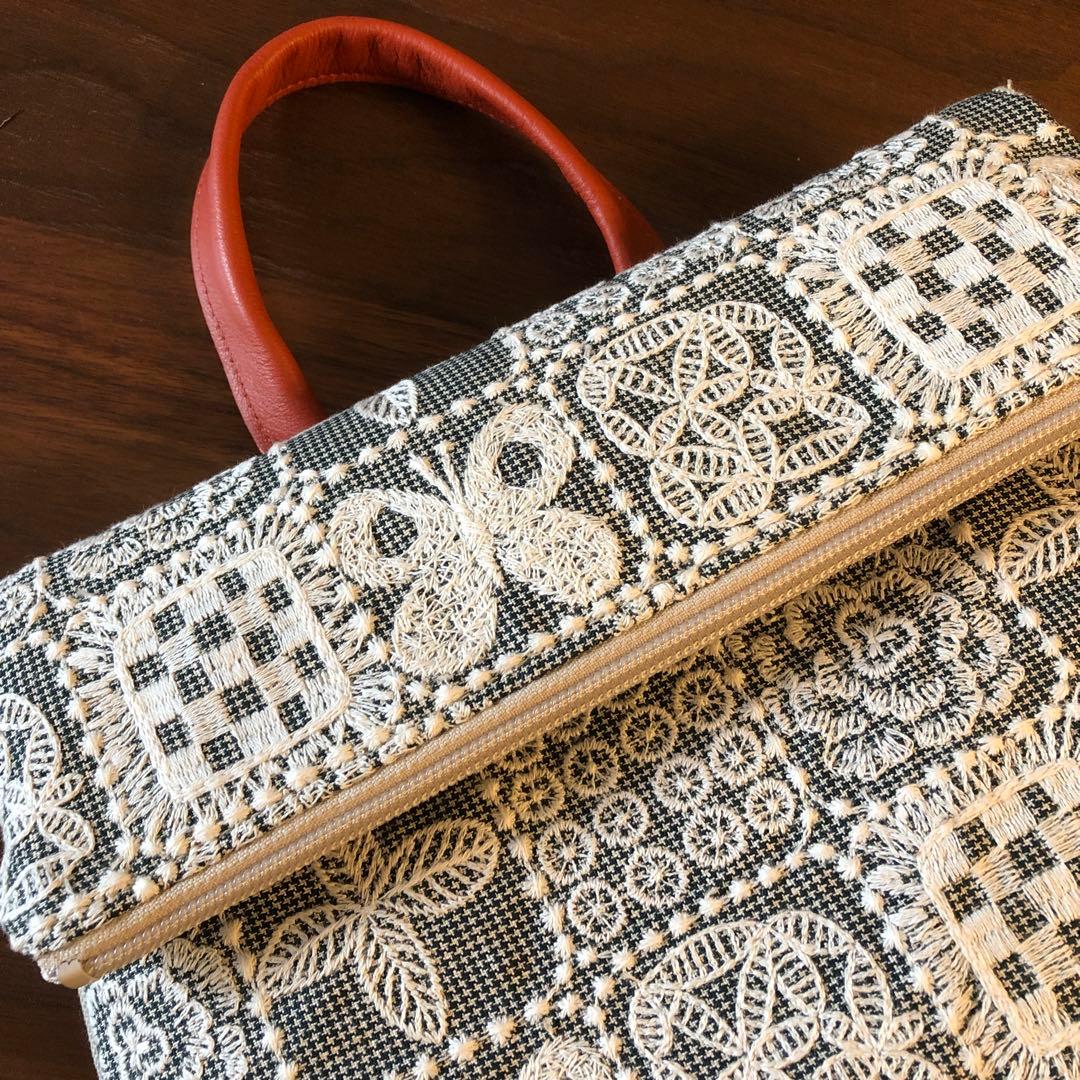 ハンドメイドミニリュック ミナペルホネン forest tile