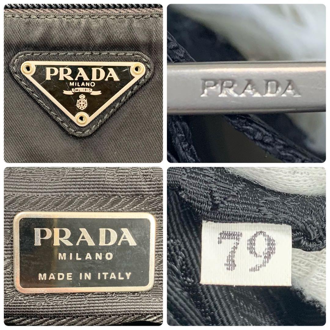 【✨美品✨】プラダ カメラバッグ 三角ロゴ ナイロン レザー ブラック