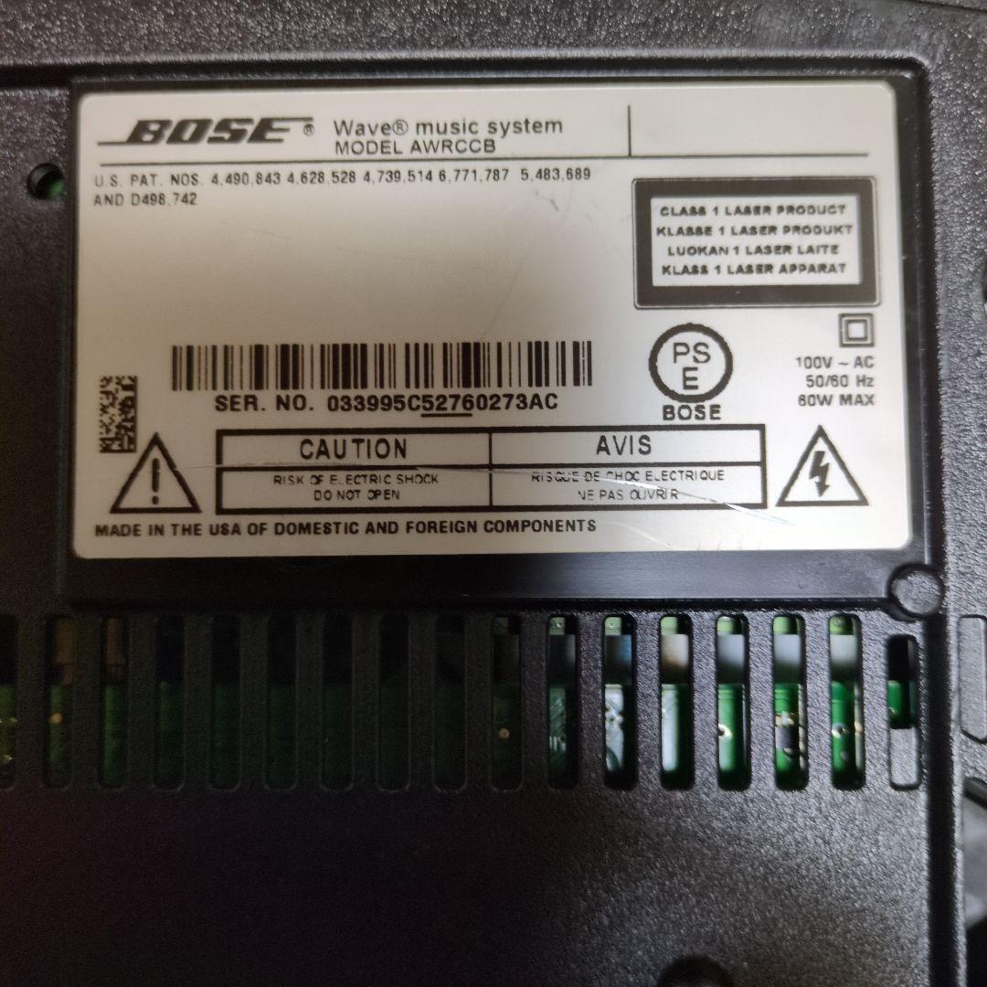 BOSE Wave Music System 完動品 純正大リモコン コード取説