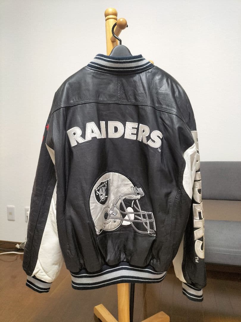 【超希少モデル】カールバンクス　レイダース刺繍　レザージャケットXL