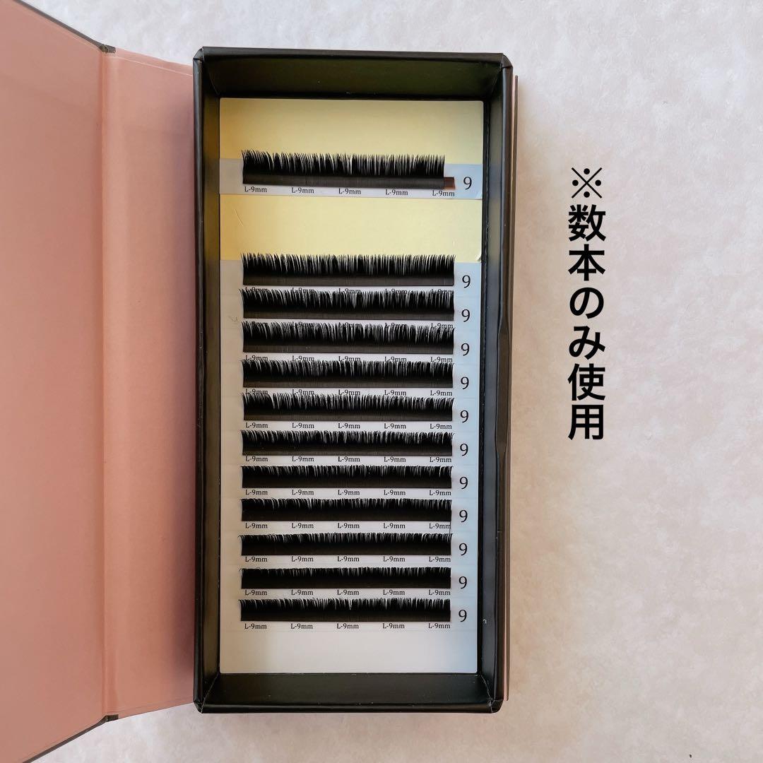 【未使用・Lカール】長さ6〜12mm/ディープフラットラッシュ/ブラック