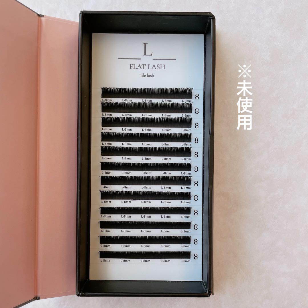 【未使用・Lカール】長さ6〜12mm/ディープフラットラッシュ/ブラック