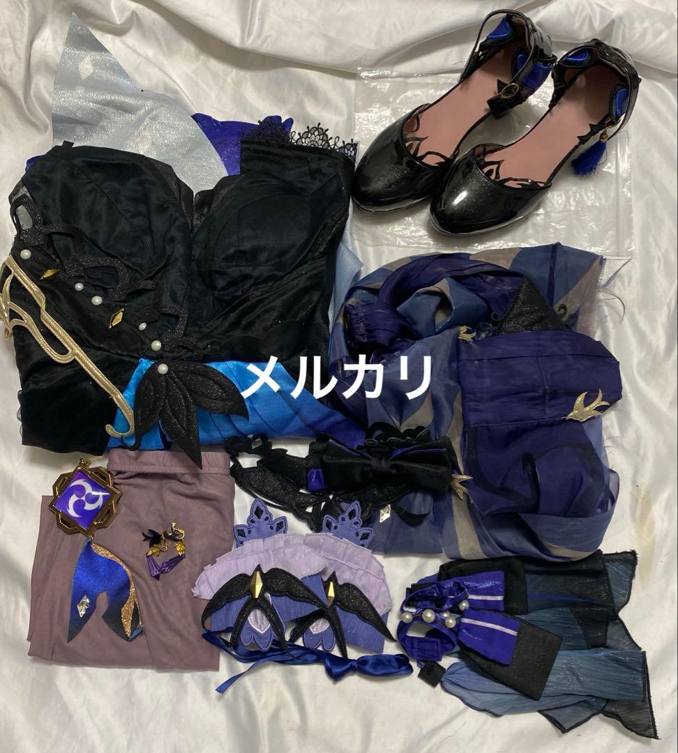 さ*】様 原神 刻晴 新スキン ドレス 三分妄想 コスプレ 衣装 靴 セット