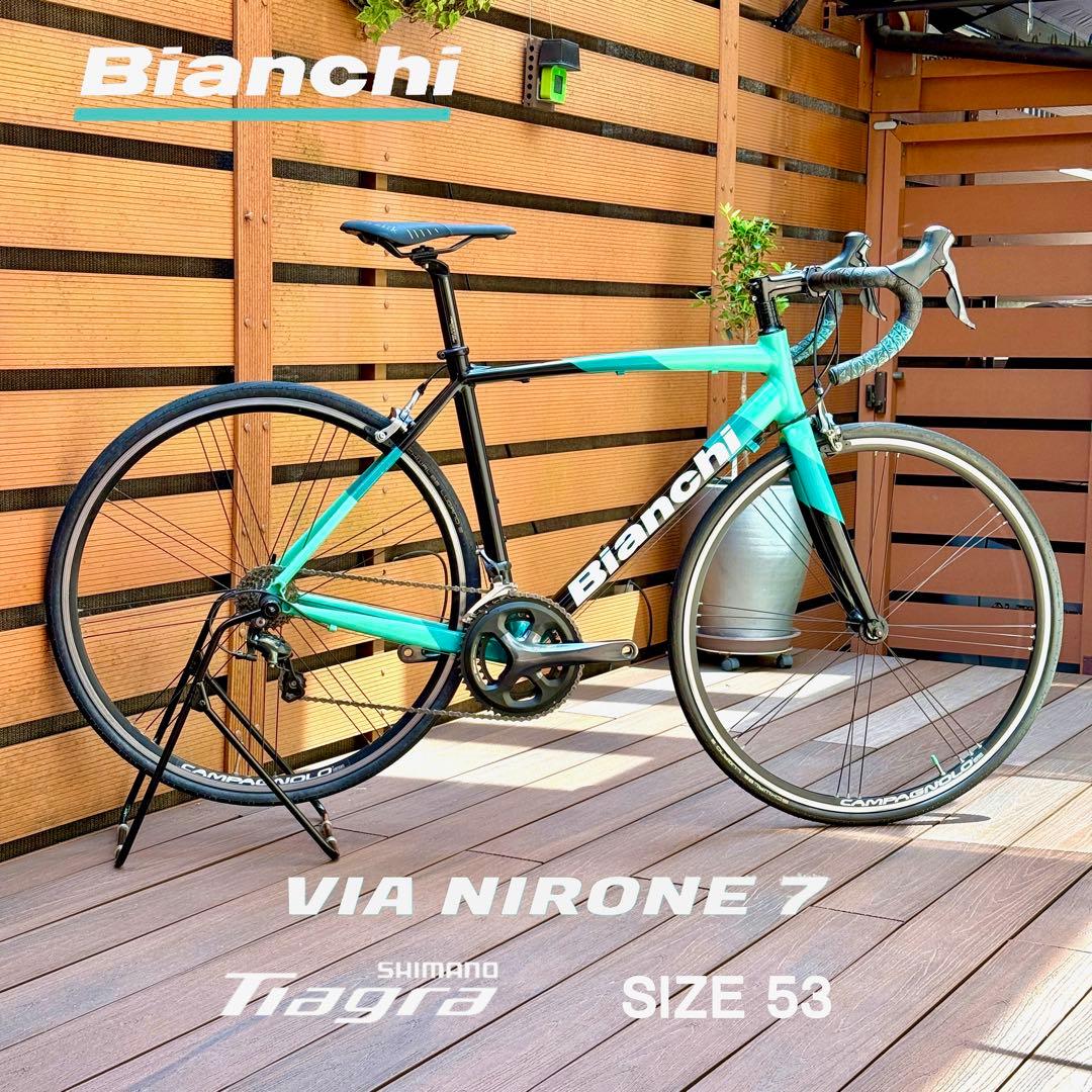 ビアンキ VIANIRONE 7 Tiagra10速SIZE53 カンパニョーロ