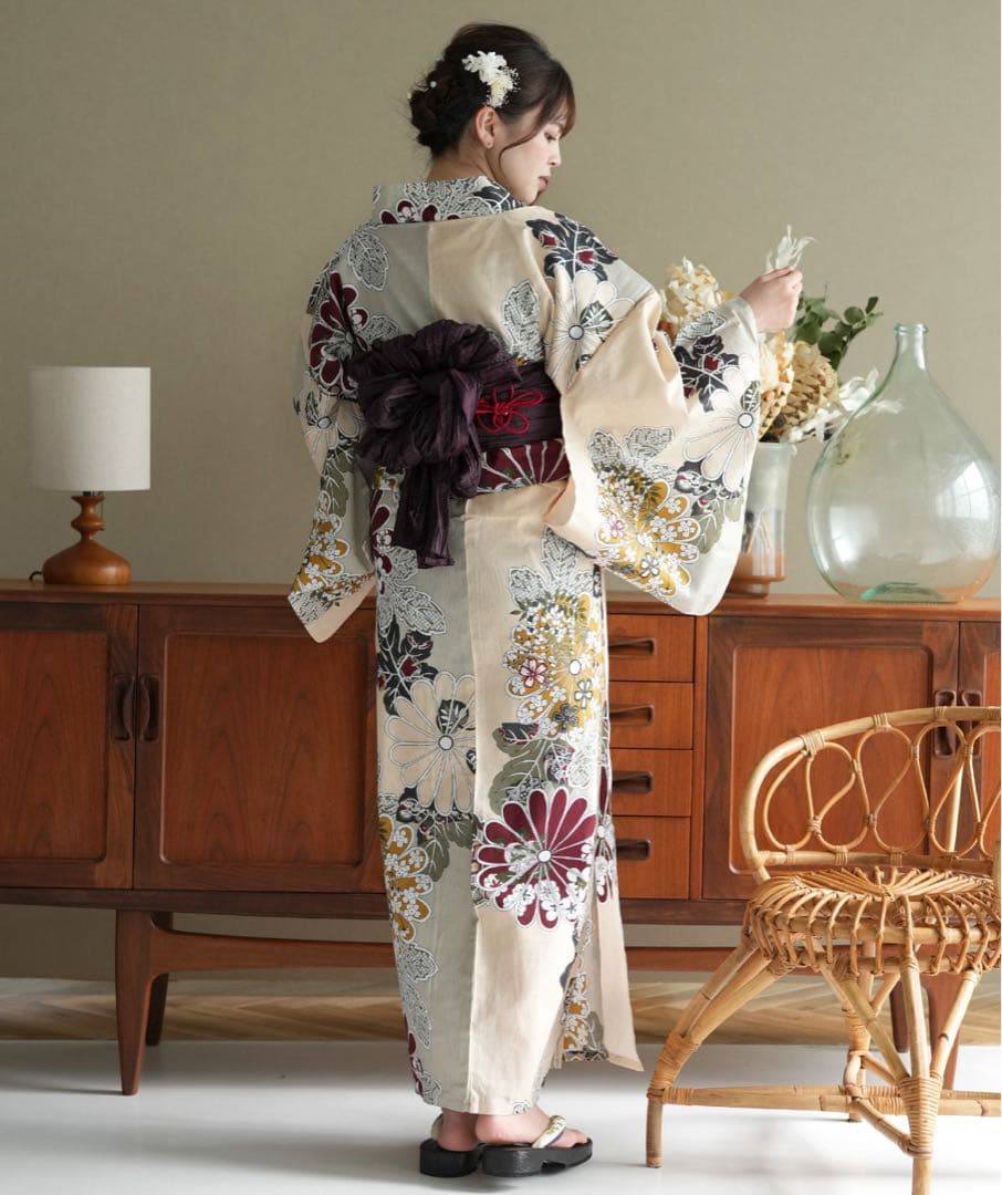 utatane 浴衣3点セット フリーサイズ
