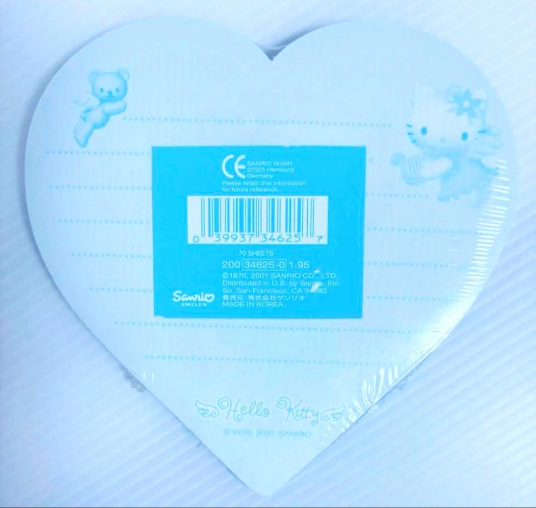 海外限定　エンジェル　ハローキティ　天使　ダイカットメモ　サンリオ　平成レトロ