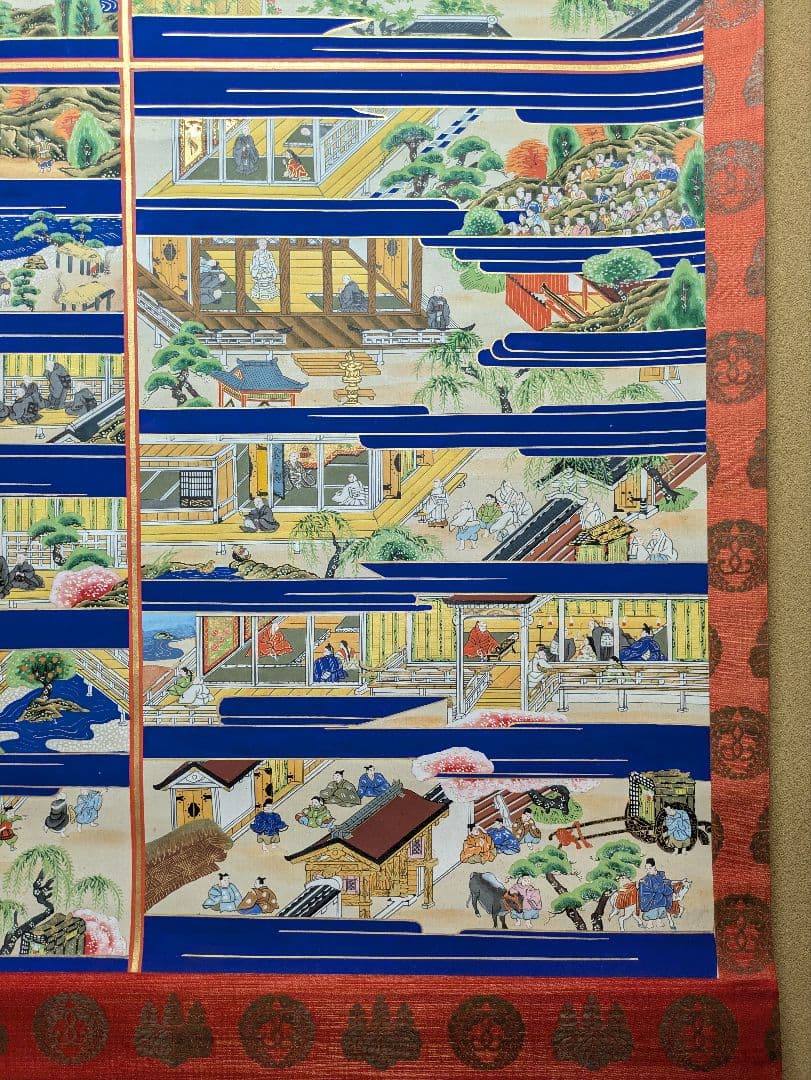 親鸞聖人御絵伝 表具 西本願寺紋