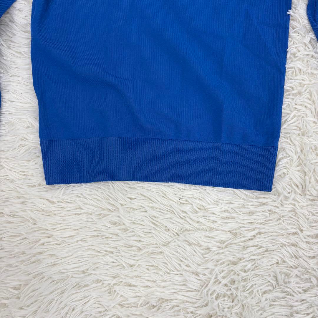 J.LINDEBERG クルーネックニット ゴルフウェア 長袖 S ブルー