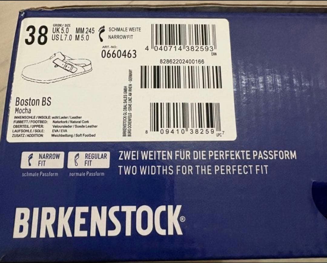 BIRKENSTOCK BOSTON 24.5センチ