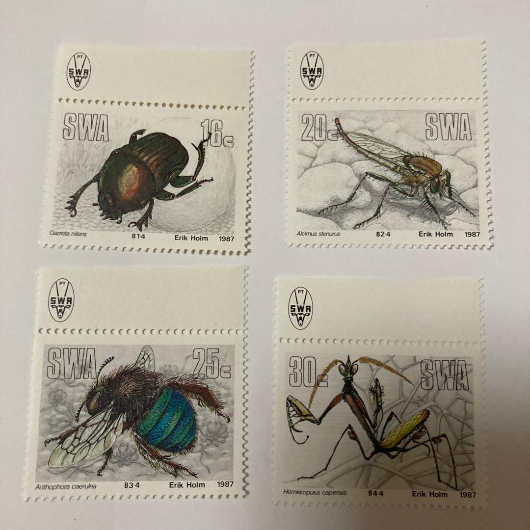 専用☆オーストラリア 昆虫の切手4種完 未使用 1991