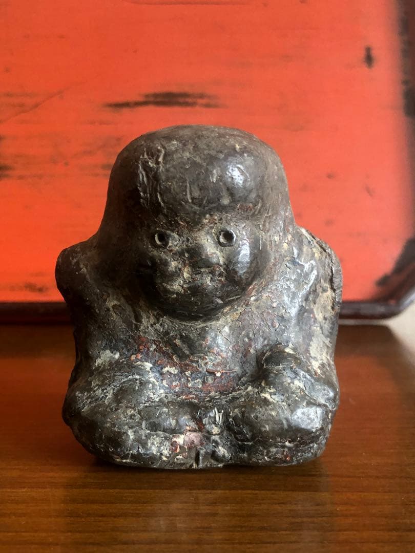 家の神さま　古民藝　金属製　福助　民衆仏