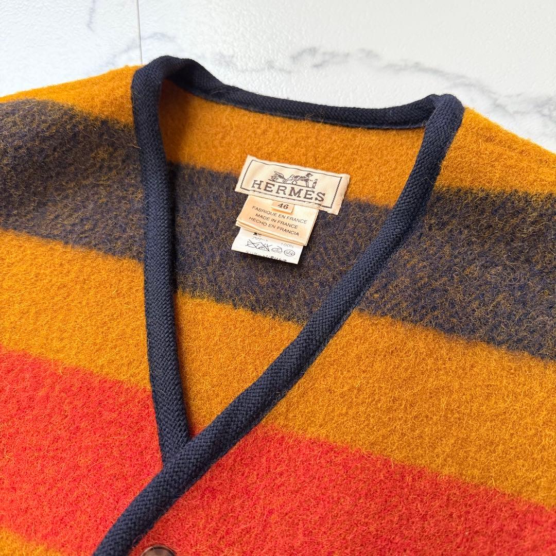 HERMES エルメス ヴィンテージ ロカバール ウール100％ ベスト　46