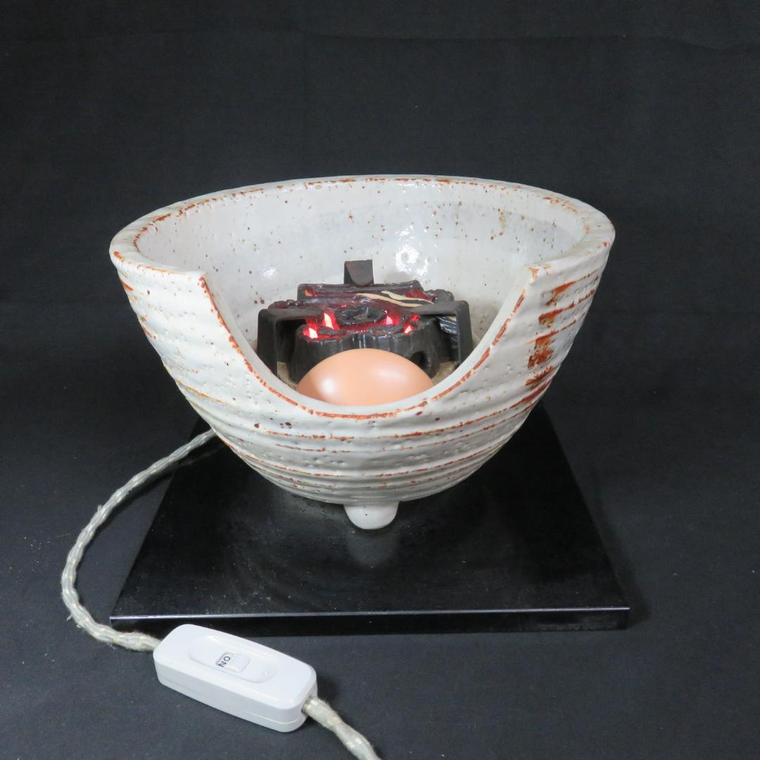 風炉釜 風炉型 電熱器 野々田商店 100V 410W 陶器