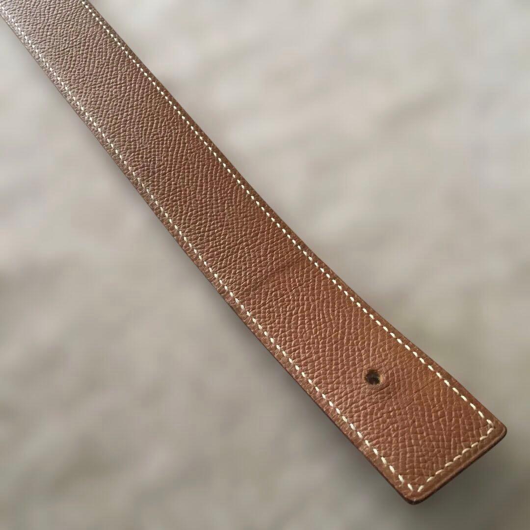 エルメス　ベルト　リバーシブル　バックルなし　70