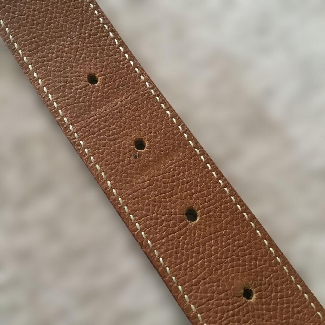 エルメス　ベルト　リバーシブル　バックルなし　70