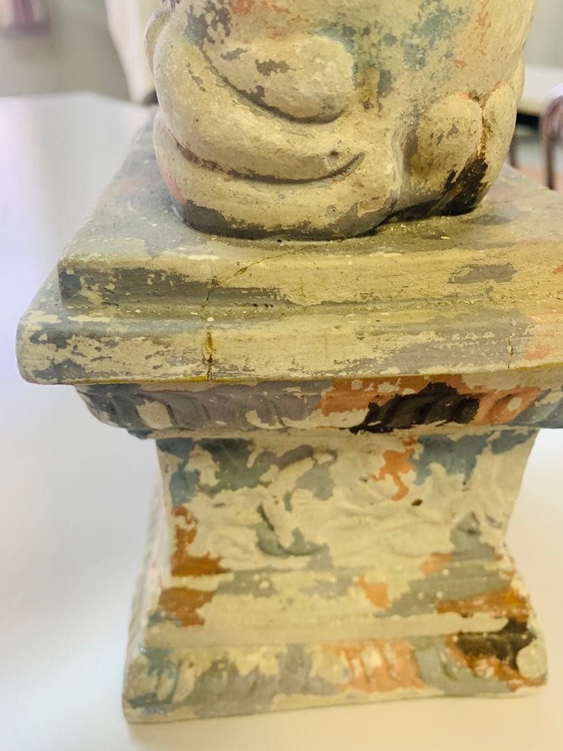 希少！中国唐時代中期黄釉獅子（時代保証）