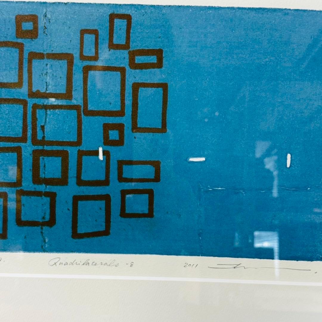 D26美品✨黒木周 版画 クロスグラフ IDEE アート品 おしゃれインテリア