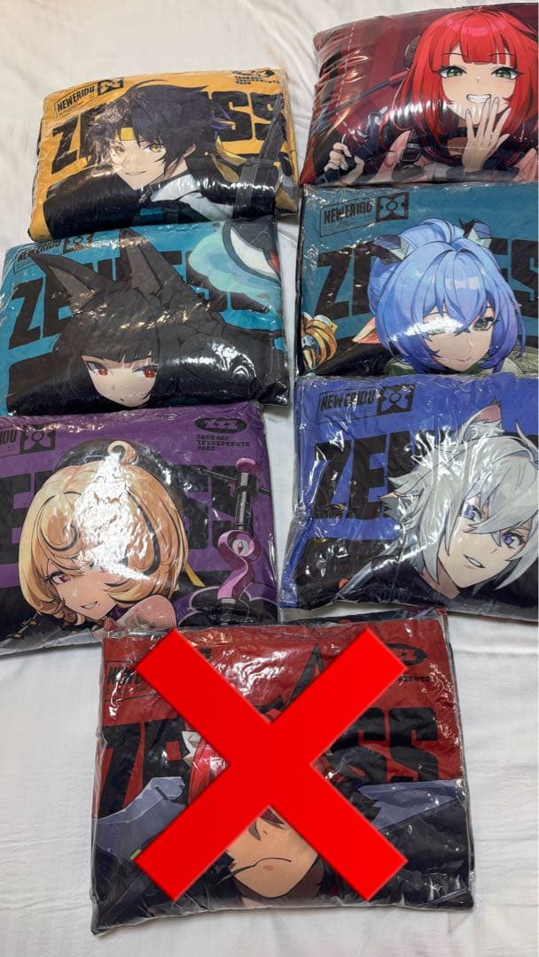 【最終値下げ】ゼンレスゾーンゼロ ビッグクッション ロングクッション　6種セット