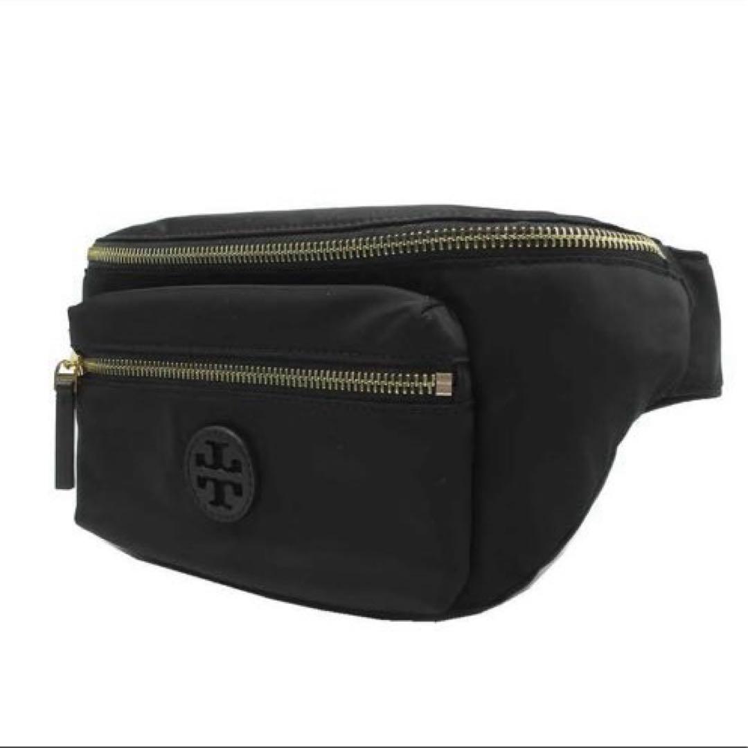 【新品】トリーバーチ ウエストポーチ ボディバッグ ナイロン 黒 軽量