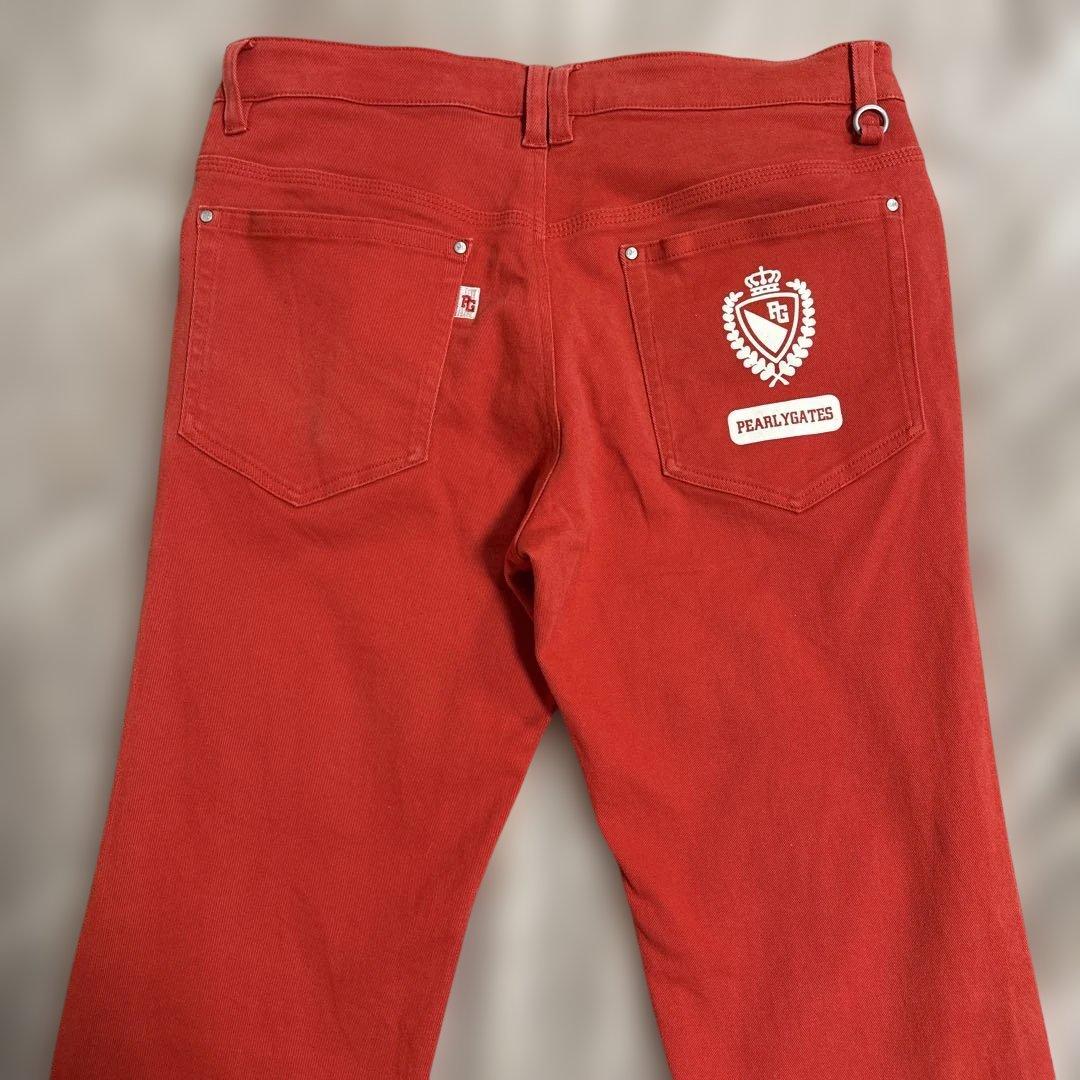 PEARY GATES ゴルフパンツ ストレッチ サイズ4 レッド 赤
