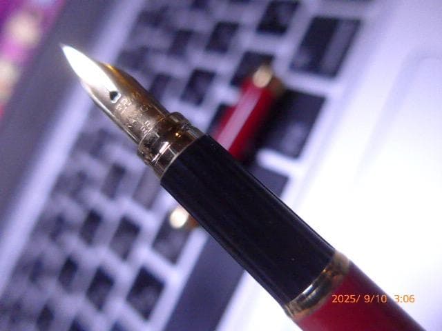 美品！貴重　ウォーターマン 万年筆 レディ シャーロット レッドラッカー EF