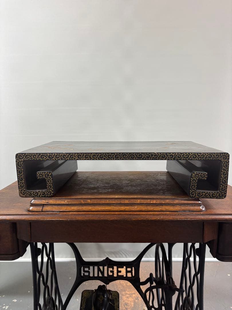 高級花台 絵付き 大品