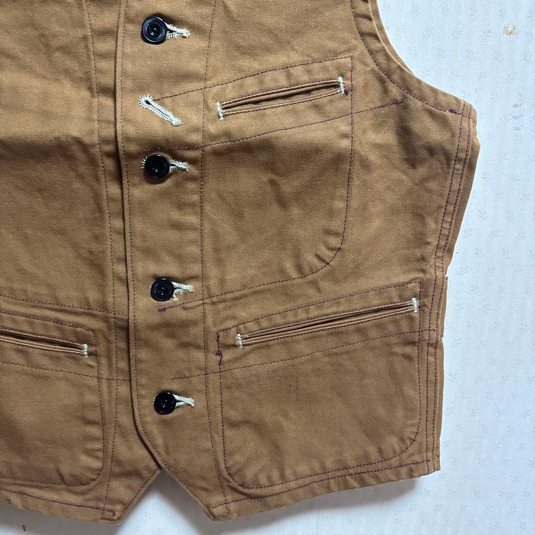 SUGAR CANE ブラウンダック ワークベスト 36 美品