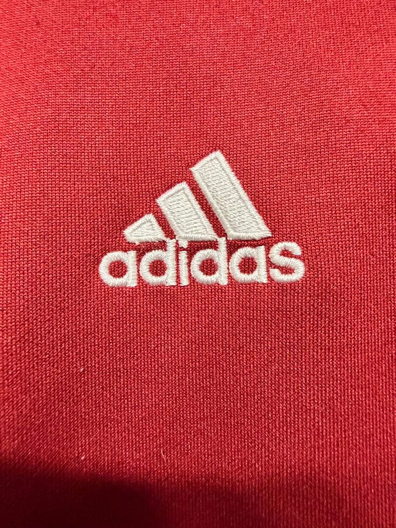 adidas フルジップパーカー 赤白 フルミネンセFC サイズM