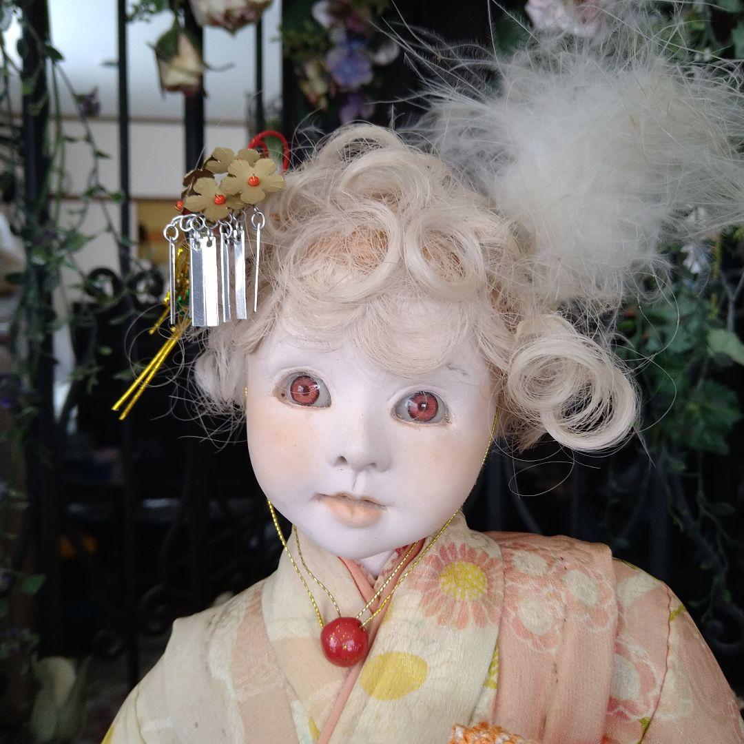 希少ビスクドール 創作人形 全てHandmade、キュートでお茶目な大道芸皿回し