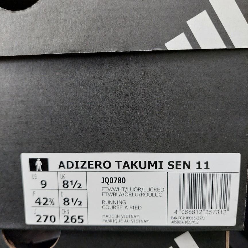アディダス シューズ 27.0cm アディゼロ タクミ セン 11 JQ0780