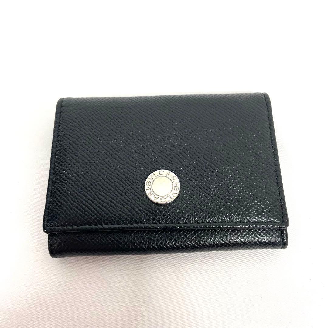 BVLGARI ブルガリ 名刺入れ カードケース レザー ブラック