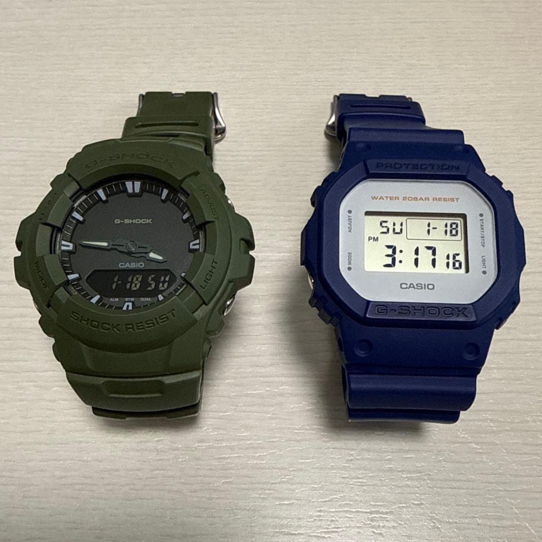 CASIO G-SHOCK DW-5600M G-100CU 2本セット