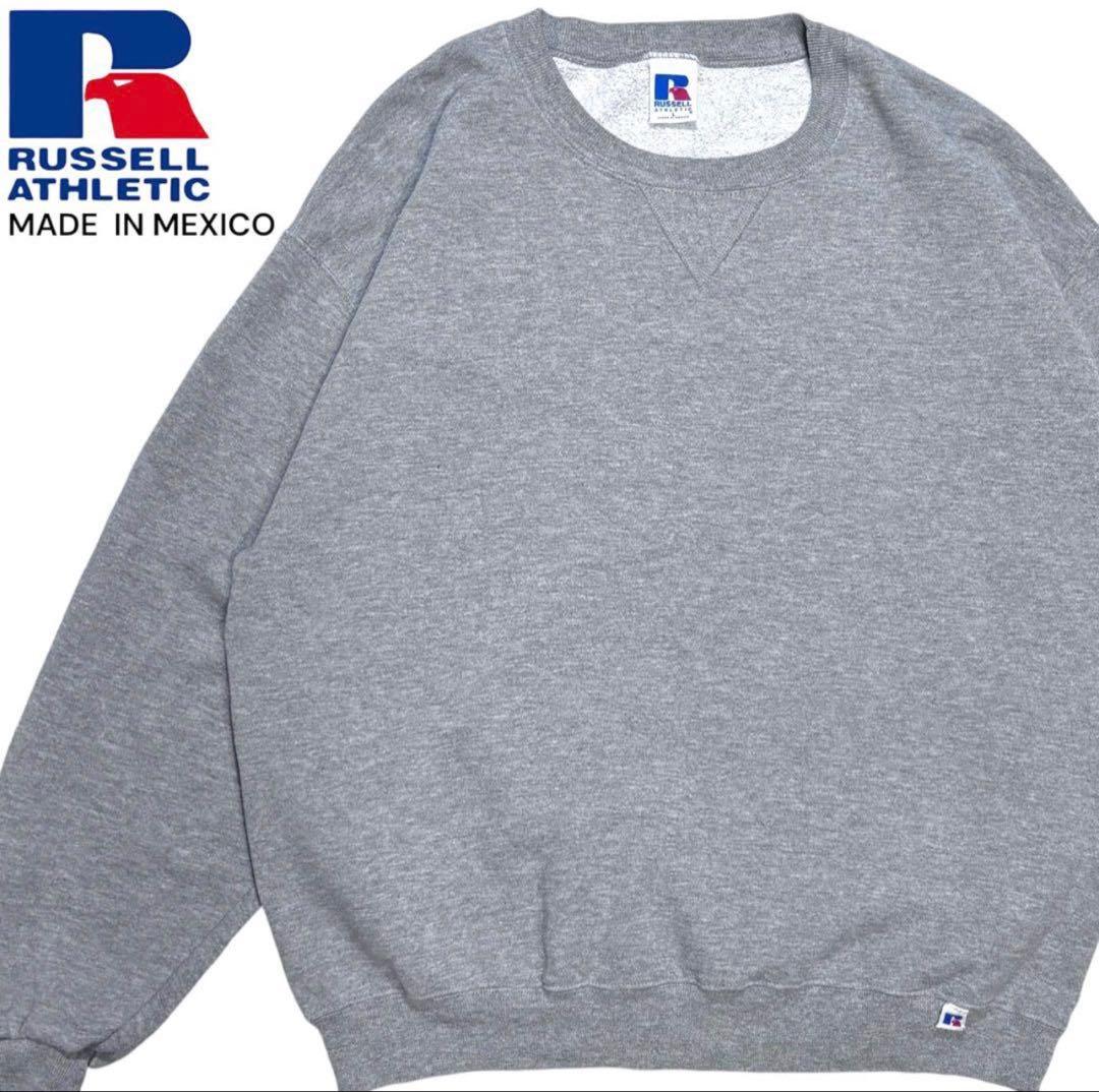 90s ラッセル RUSSELL 無地ブランク スウェット メキシコ製 L