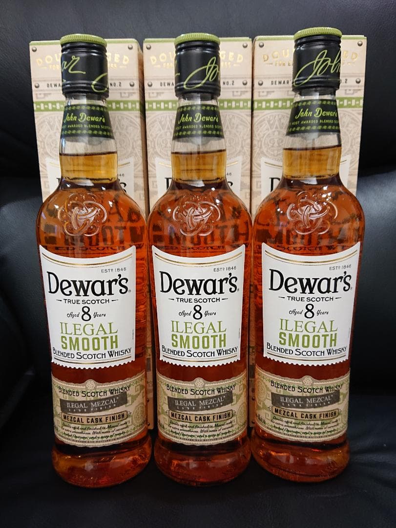 つっちー　デュワーズ イリーガルスムース 8年　700ml×3