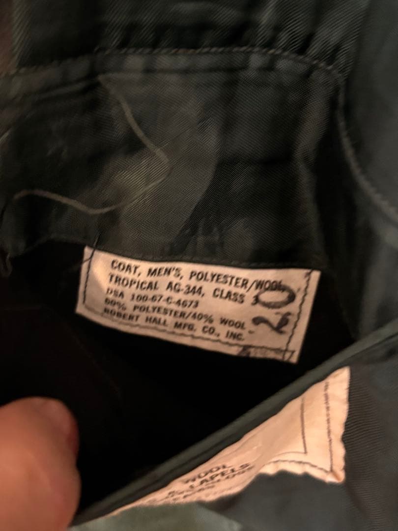 アメリカ陸軍制服、工兵徽章付き