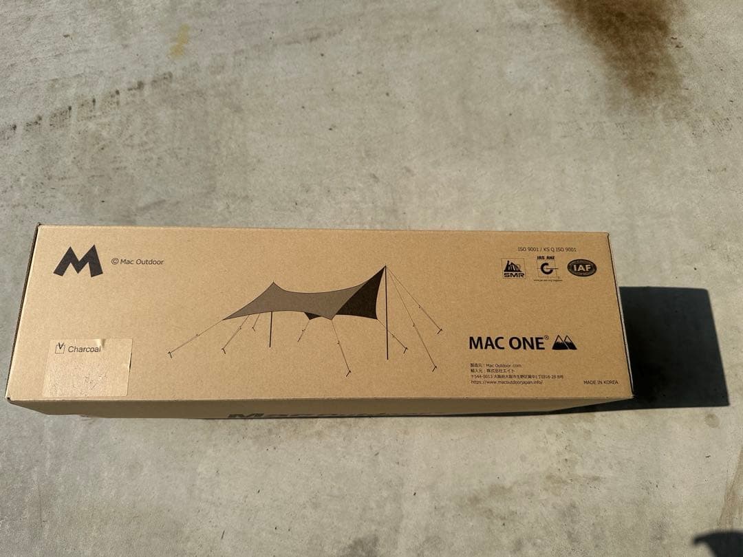 マックワン　MAC ONE ヘキサタープ　チャコール　M