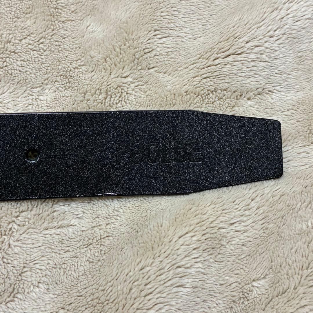 【美品】POOLDE Double Take Belt 本革ベルト カウレザー
