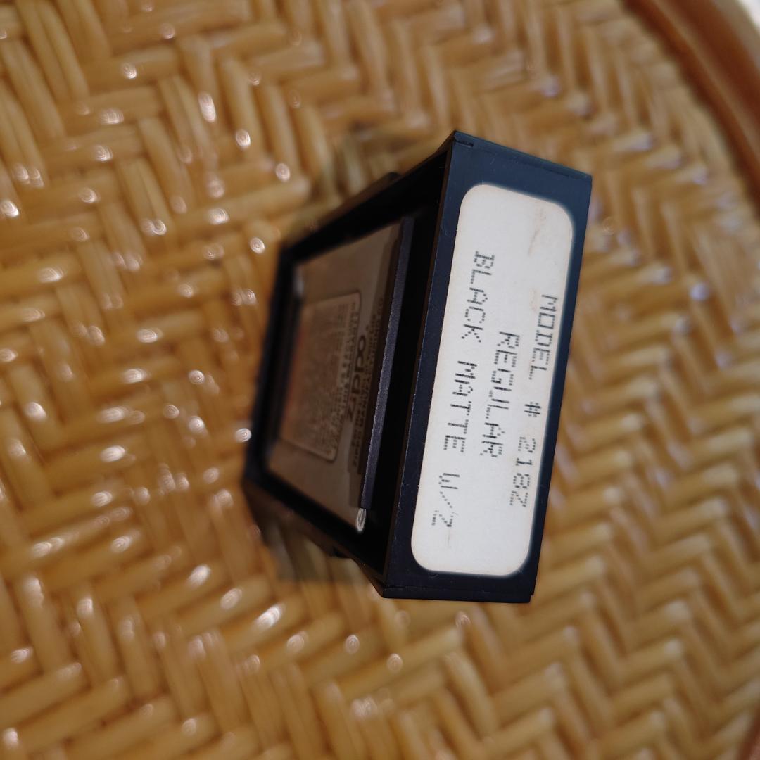 【新品未使用】Zippo ブラックマットオイルライター 箱付き